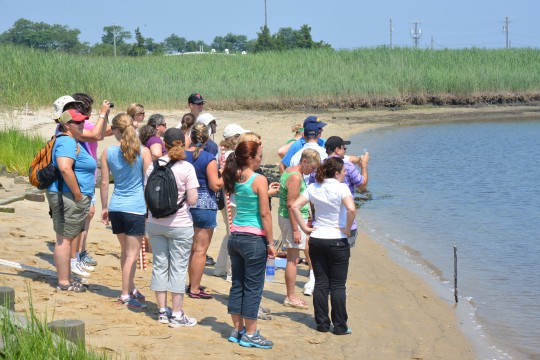 Teachers with Bart Merrick and Chris Petrone