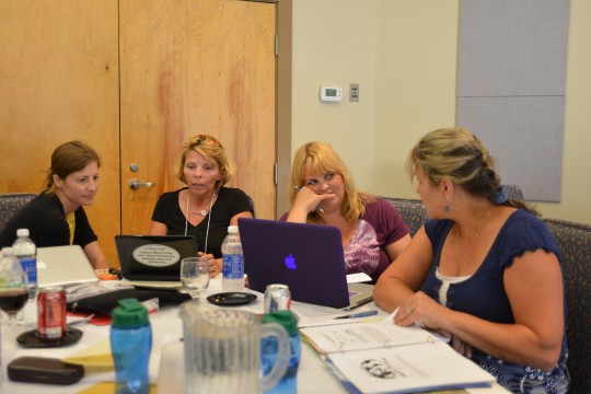 Emily Hestness, Jackie Davis, Mary Murrian, and Sharon Densler